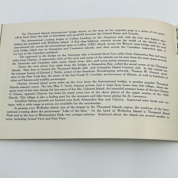 1930s Views of Thousand Islands St. Lawrence River Souvenir Photo Book NY TD8 - Picture 2 of 6